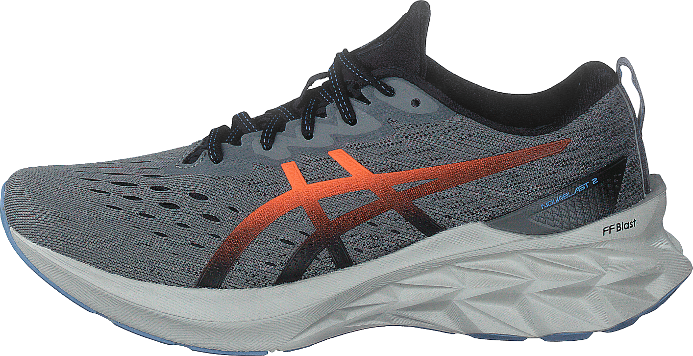 Novablast 2 Clay Grey/shocking Orange, Male, Sko, Sneakers, sportssko, Løb, Grå, EU 39