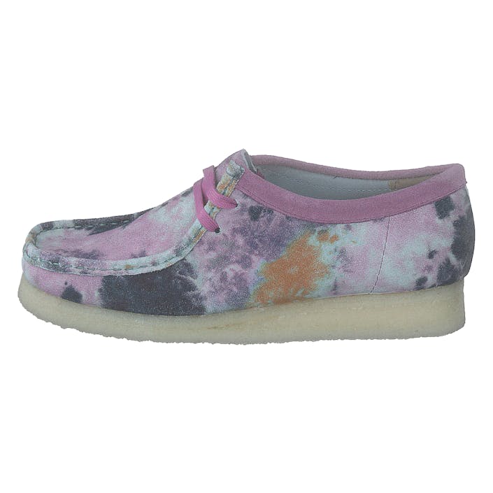 Wallabee Multi Tie Dye, Female, Skor, Lågskor, Sneakers, Lila/Blå, EU 38