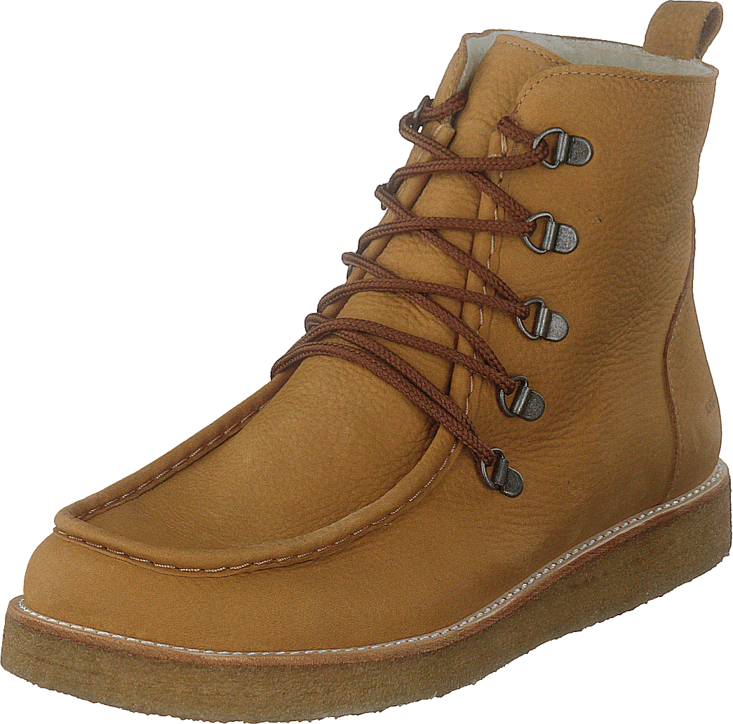 Boot With Wool Lining And Wide 2580 Camel