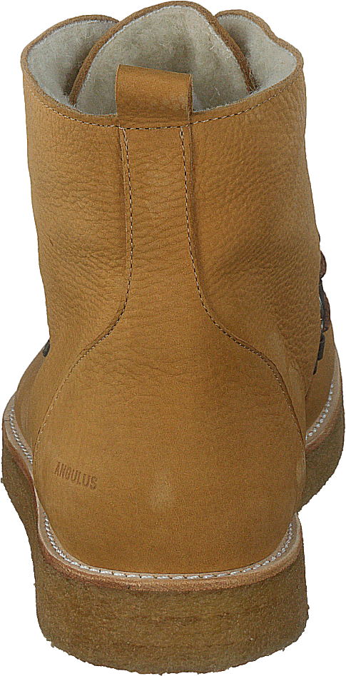 Boot With Wool Lining And Wide 2580 Camel