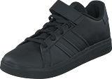 Grand Court Elastic Lace and Top Strap Shoes Core Black / Core Black / Grey Six - Bild 9
