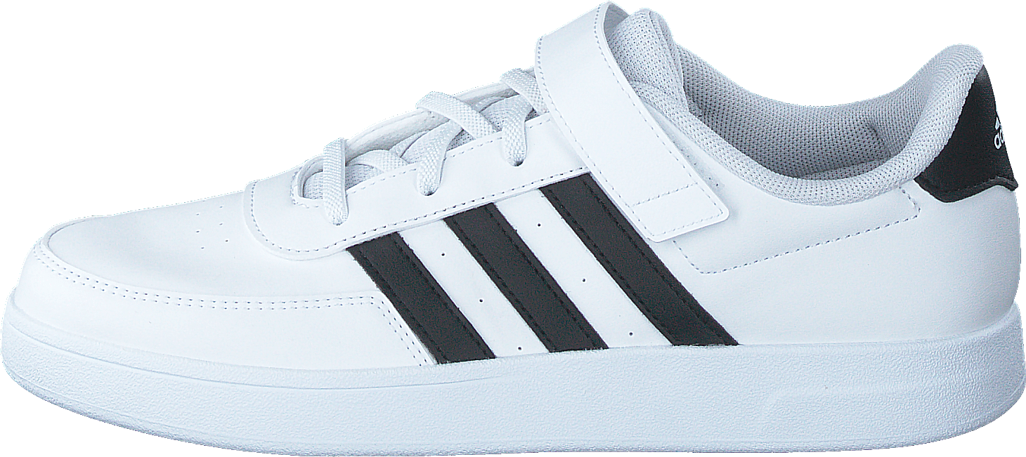 Breaknet Lifestyle Court Elastic Lace and Top Strap Shoes Cloud White / Core Black / Core Black, Unisex, Schoenen, Sneakers, Sneakers, Wit, EU 30