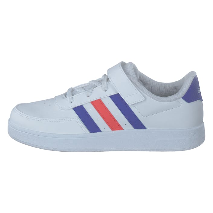 Breaknet Lifestyle Court Elastic Lace and Top Strap Shoes Cloud White / Lucblu / Brired, Unisex, Sko, Sneakers, Sneakers, Hvit, EU 35