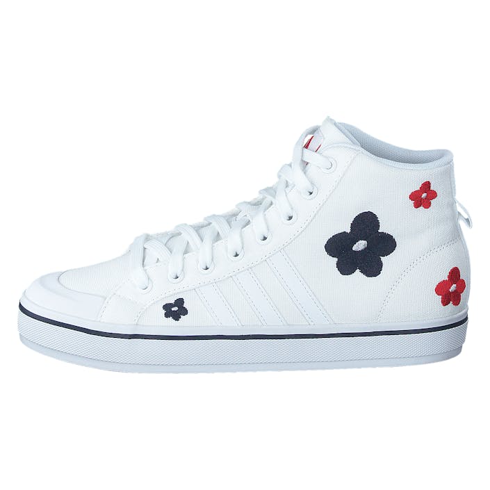 Bravada 2.0 Lifestyle Skateboarding Canvas Mid-Cut Graphic Shoes Cloud White / Cloud White / Cloud White, Female, Kengät, Tennarit, korkeat tennarit, Valkoinen, EU 38 2/3