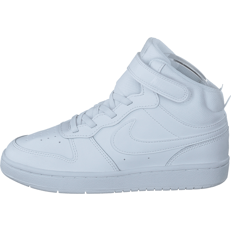 Court Borough Mid 2 Little Kids’ Shoes WHITE/WHITE-WHITE