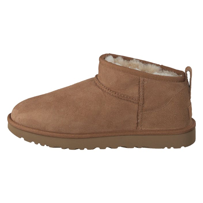 Classic Ultra Mini Chestnut, Female, Chaussures, Bottes, chelsea boots, Marron, EU 37