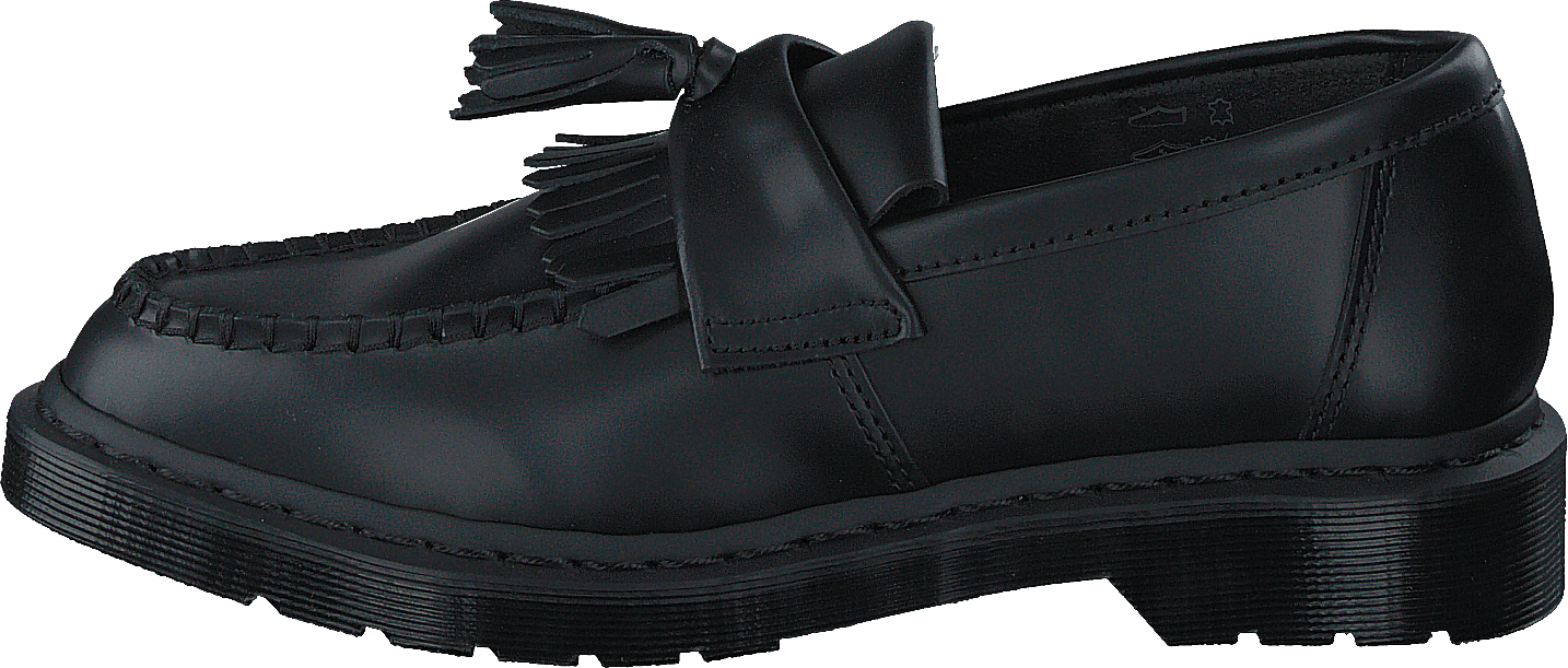 Adrian Mono Black Smooth Black, Unisex, Obuv, Polobotky, společenské boty, Černá, EU 43