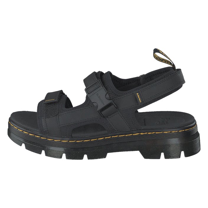 Forster Black Poly Rip Stop+el Black, Unisex, Kengät, Sandaalit ja Tohvelit, sandaalit, Musta, EU 44