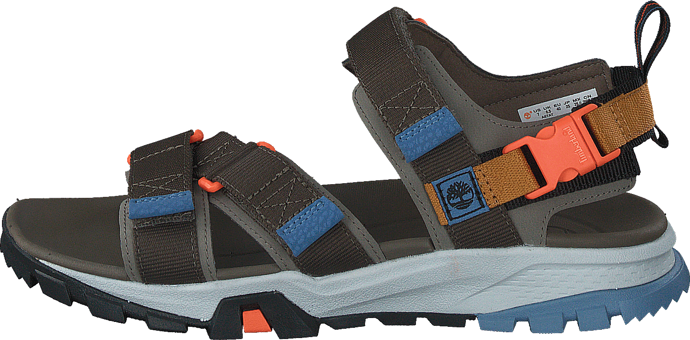 Garrison Trail Webbing Sandal Dark Green, Male, Kengät, Sandaalit ja Tohvelit, sandaalit, Harmaa/Musta, EU 40