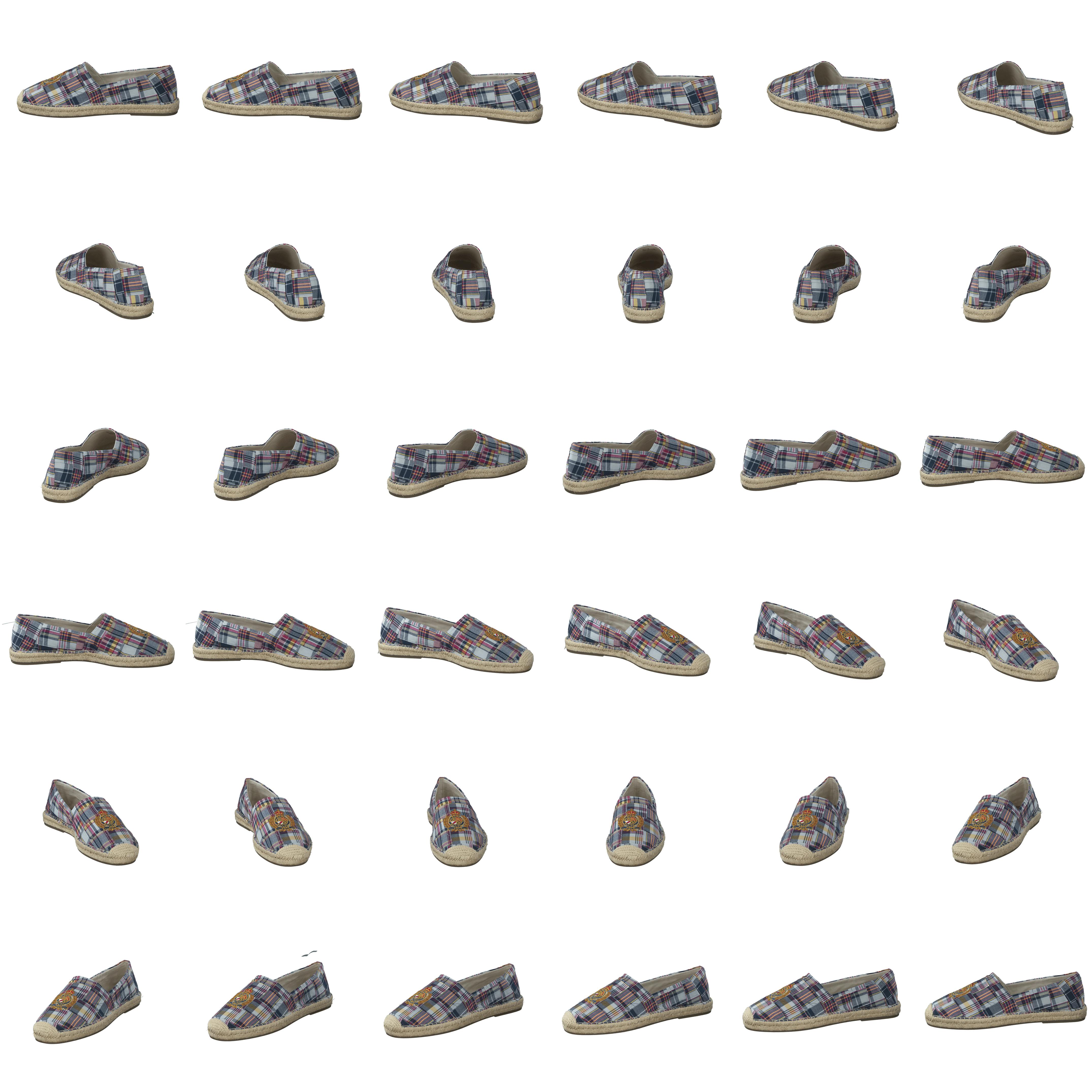 Cevio Crest Madras Espadrille Blue Multi - Bild 8