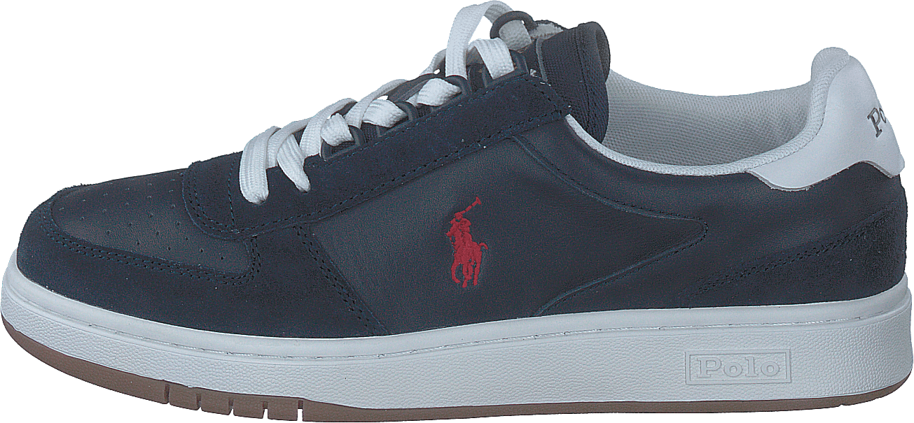 Court Leather-Suede Sneaker Newport Navy / RL2000 Red PP