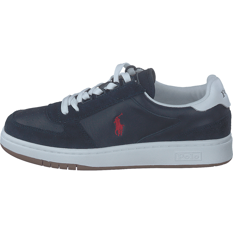 Court Leather-Suede Sneaker Newport Navy / RL2000 Red PP