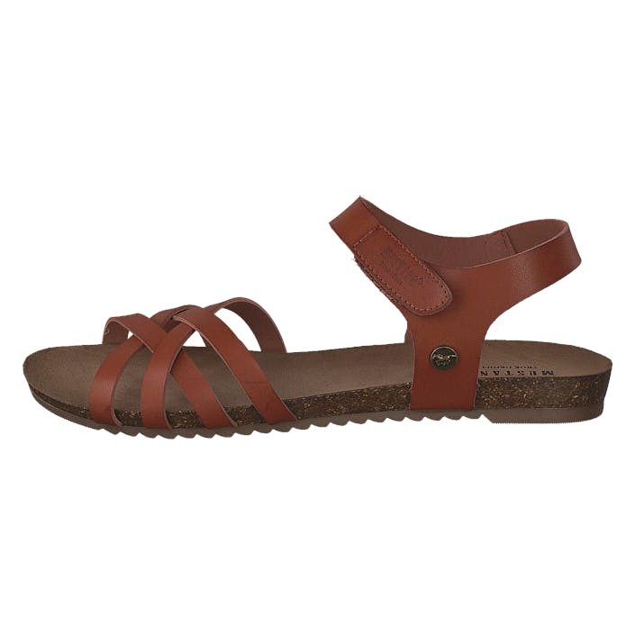 1307811 307 Cognac, Female, Buty, Sandały i Klapki, sandały, Brązowy, EU 39