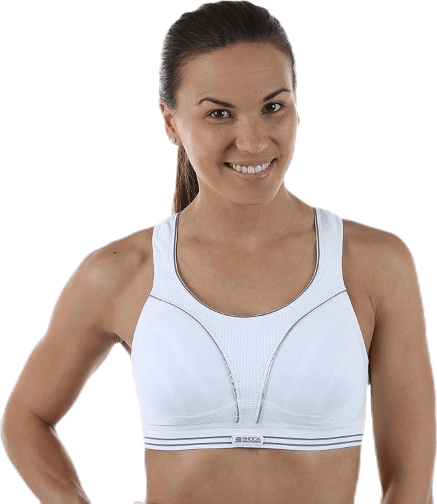 Ultimate Run Bra White, Female, Abbigliamento, Reggiseno sportivo, In esecuzione, Bianca, 80 D