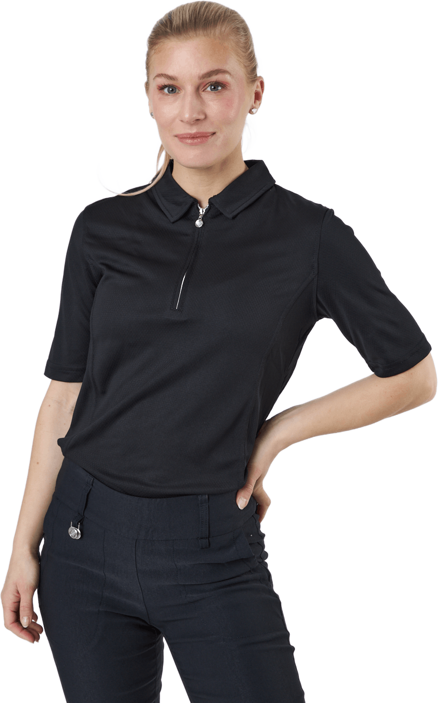 Macy S/S Polo Shirt Black