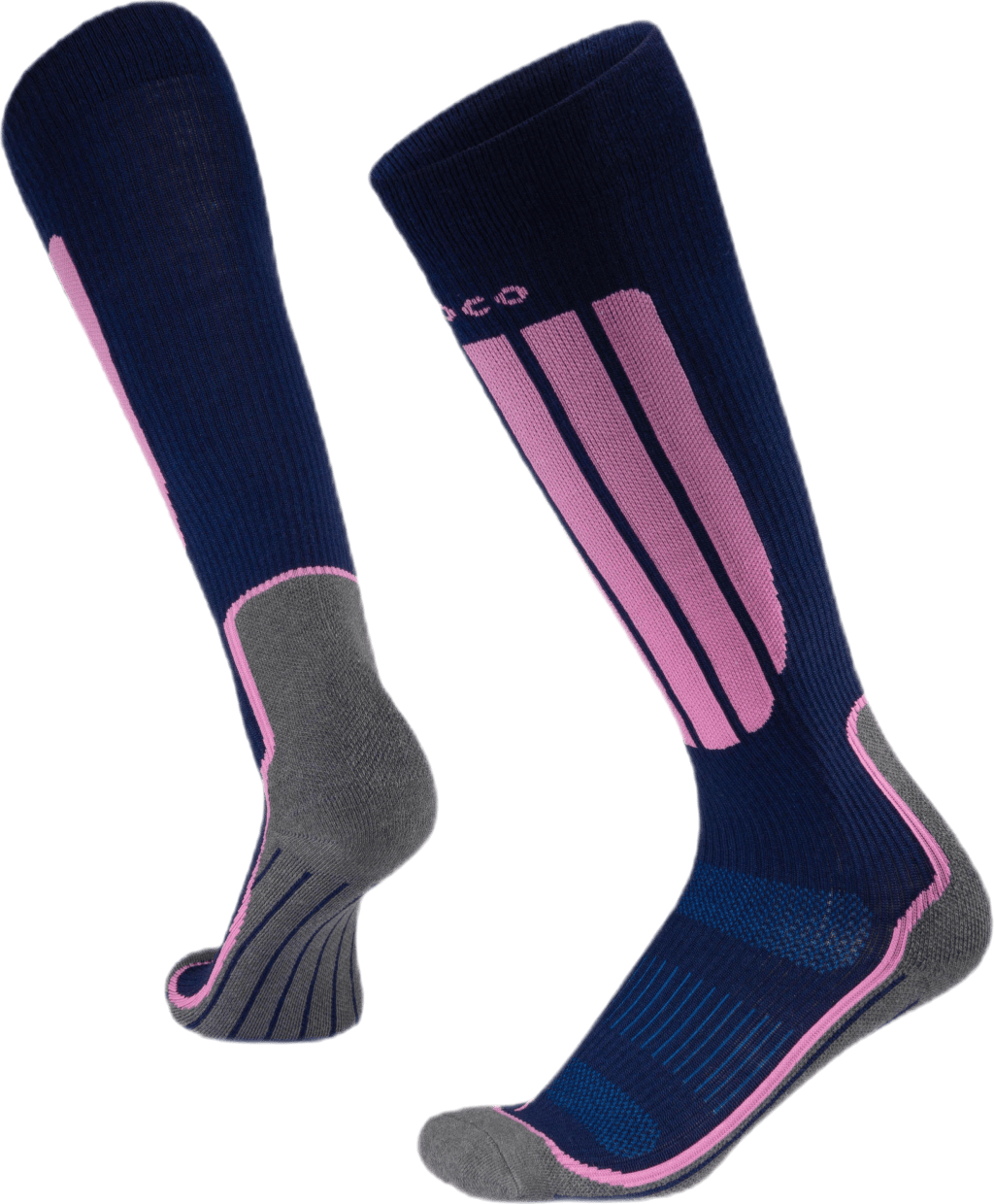 Compression Skiing Blue/Pink, Unisex, Ropa, Calcetines, Alpinismo, Azul/Rosa, M (33-39)