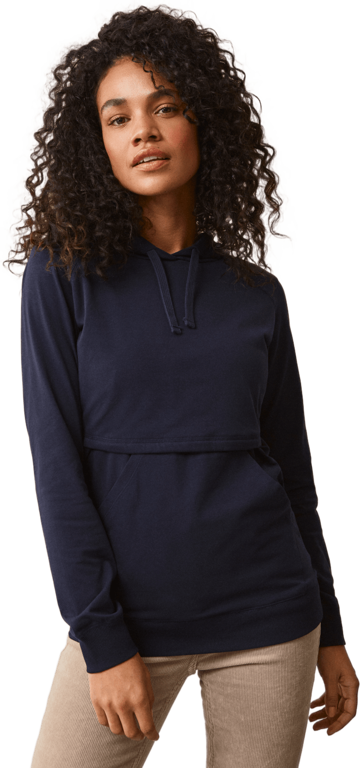 B·Warmer Hoodie Blue, Female, Apparels, Shirts, Blue, L