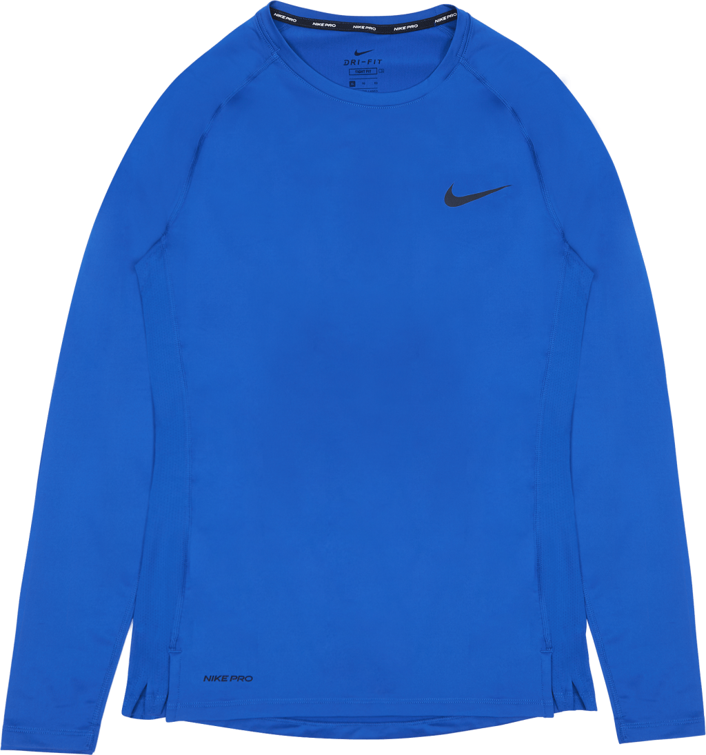 Pro LS Top Blue, Male, Apparels, T-shirt, Workout, Blue, S