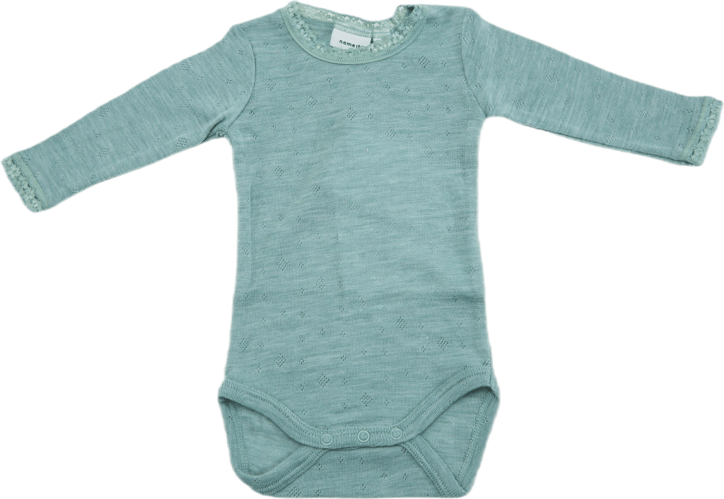 Wang Wool Needle Ls Body Green, Unisex, Apparels, base layers, Green, 62