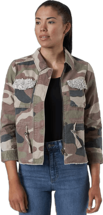 Favourite 7/8 Sequin Jacket Otw Black, Female, Abbigliamento, giacche, Nero, XL