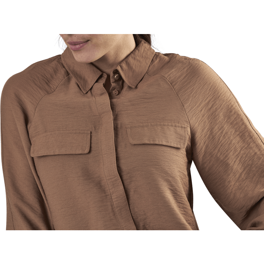 Ykke Ls Shirt Brown