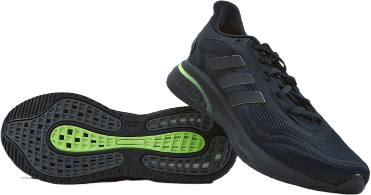 Supernova Shoes Core Black / Core Black / Signal Green