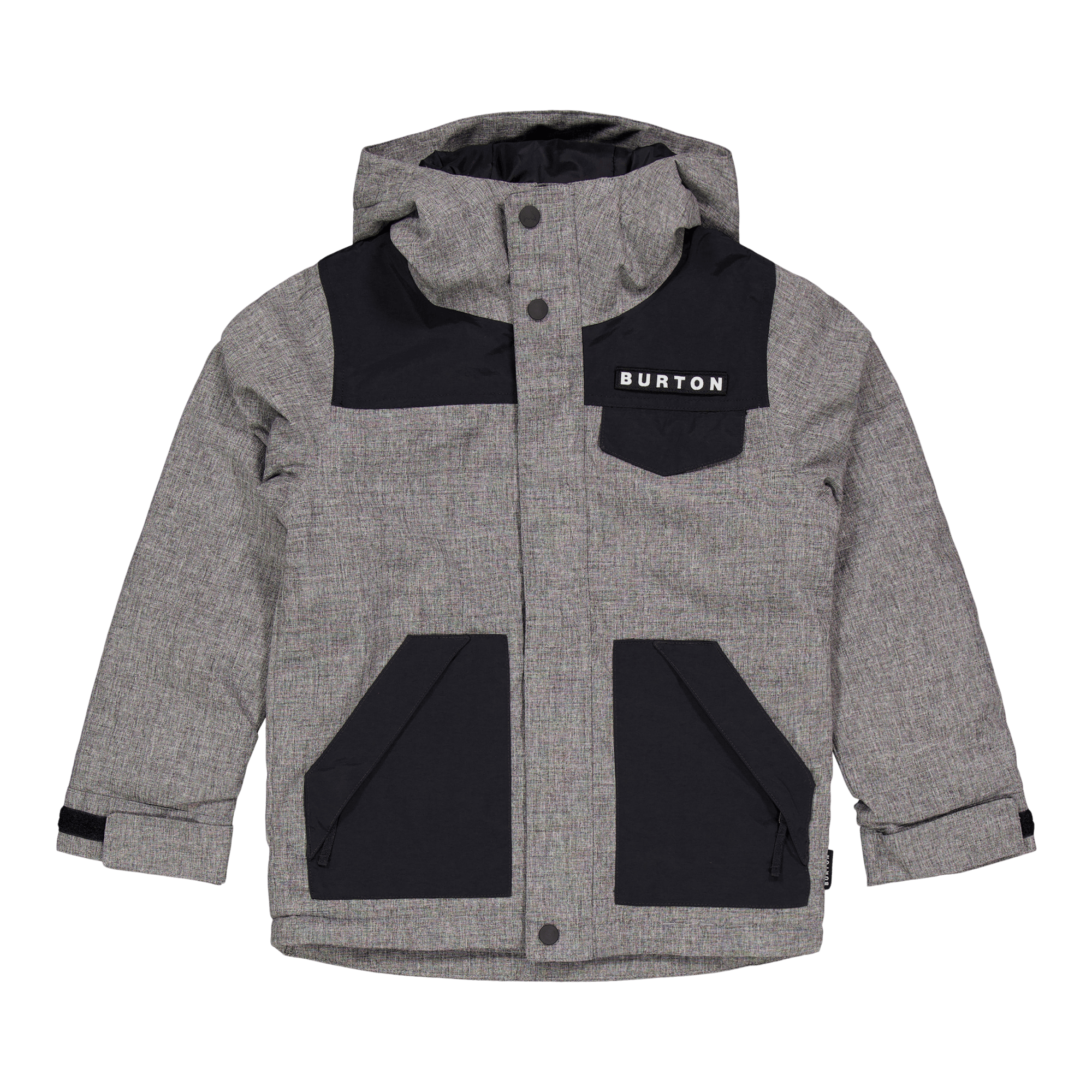 Boys Dugout Jacket Black/Grey
