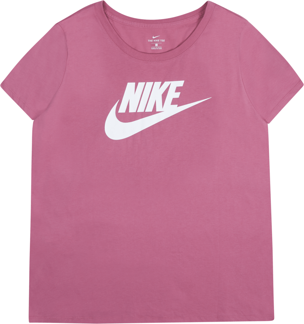 Nsw Essential Futura Tee Plus Pink, Female, Kläder, T-shirt, Rosa, XL