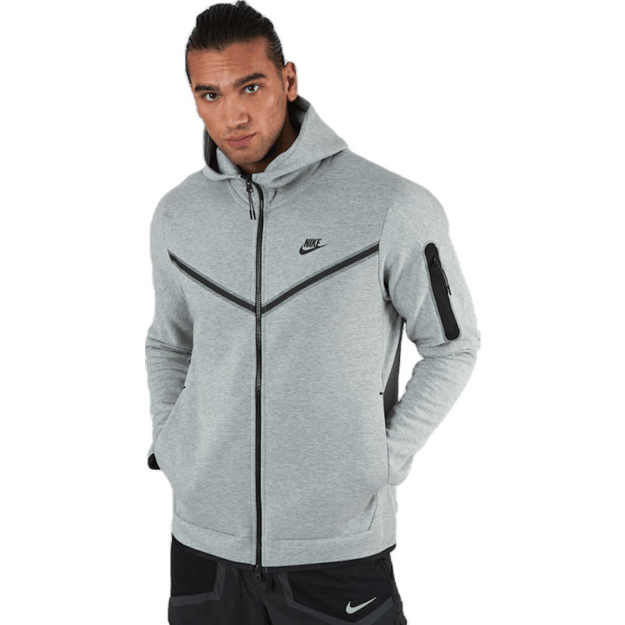 Sportswear Tech Fleece Men’s Full-Zip Hoodie DK GREY HEATHER/BLACK