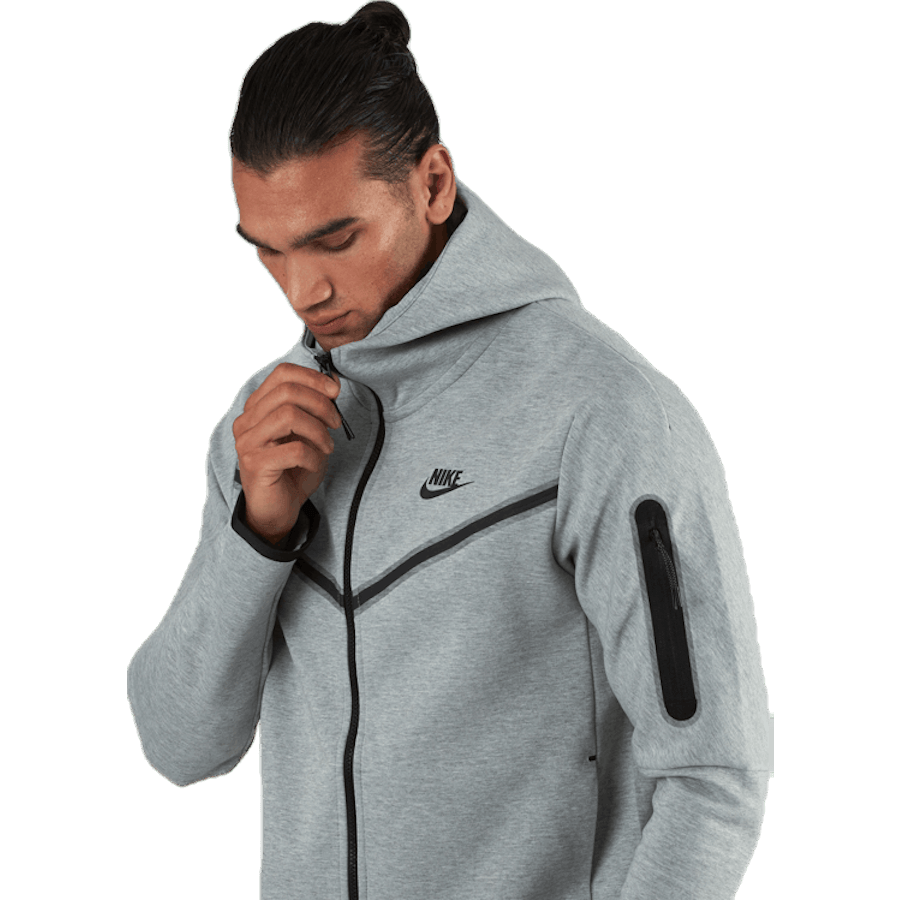Sportswear Tech Fleece Men's Full-Zip Hoodie DK GREY HEATHER/BLACK - Bild 3