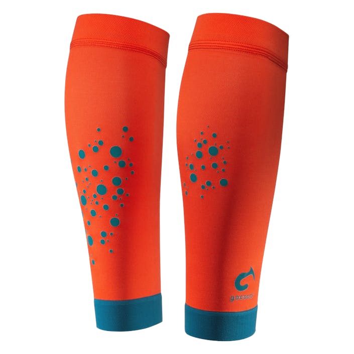 Compression Calf Sleeves Superior Blue/Green, Unisex, Utstyr, Beskyttelse, Løping, Blå/Grønn, M