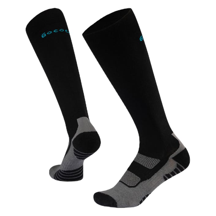 Compression Wool Black, Unisex, Apparels, Socks, Running, Black, 40-45