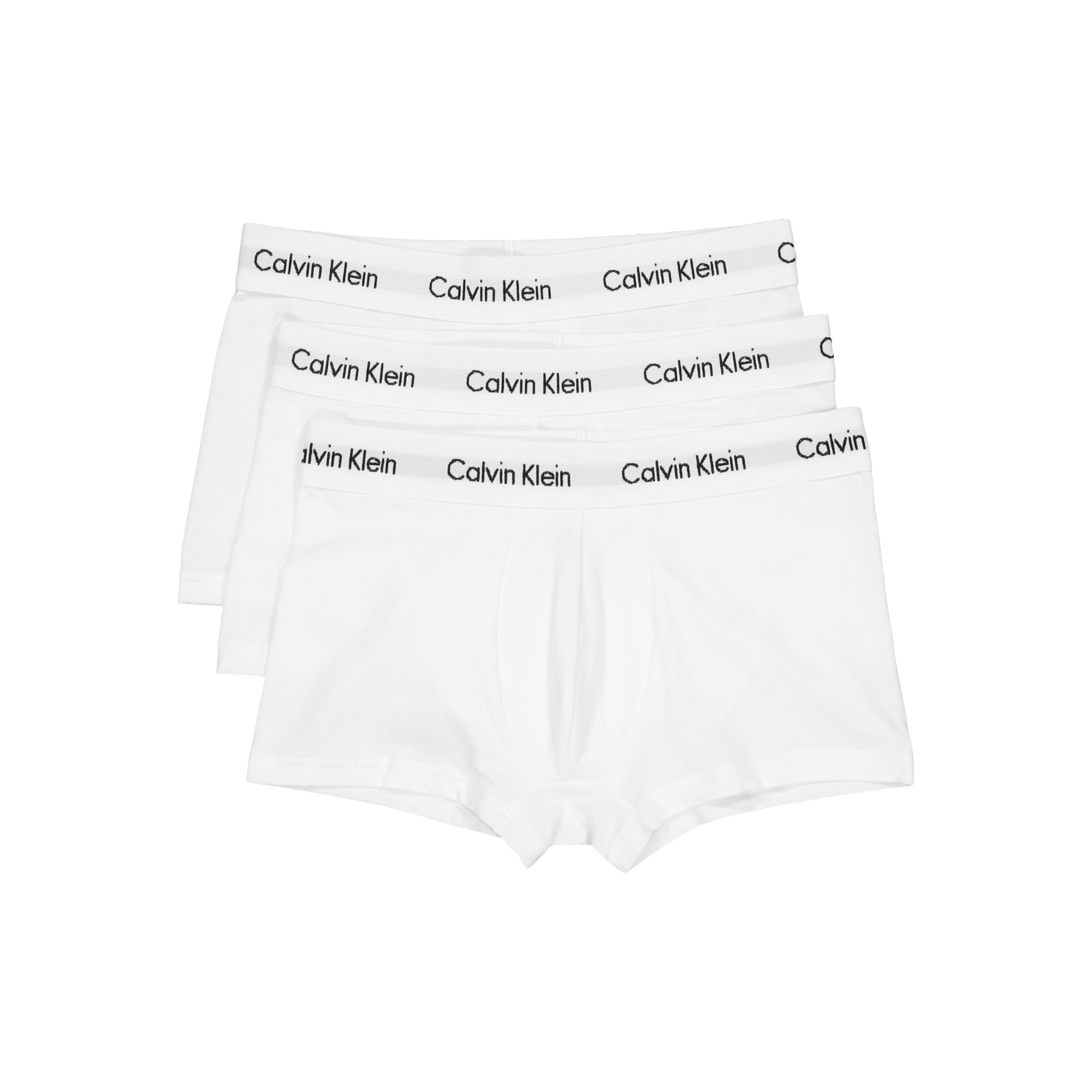 Cotton Stretch 3P Low Rise Trunk White