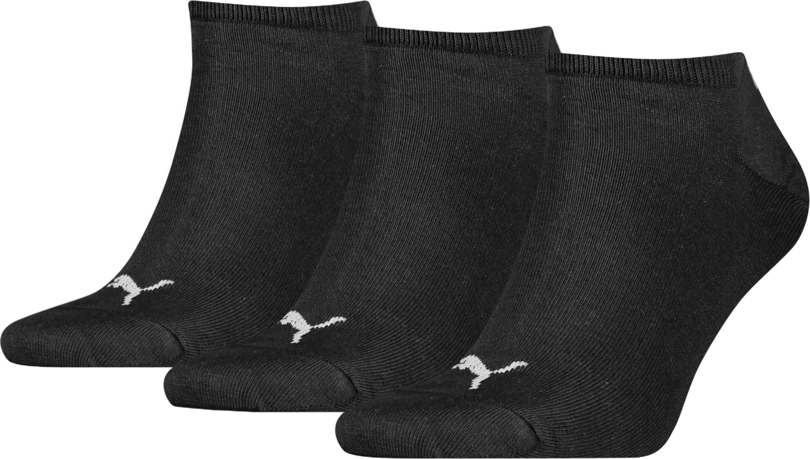 Invisible Sneaker 3-Pack Black, Unisex, Kleding, Sokken, Training, Zwart, 39-42