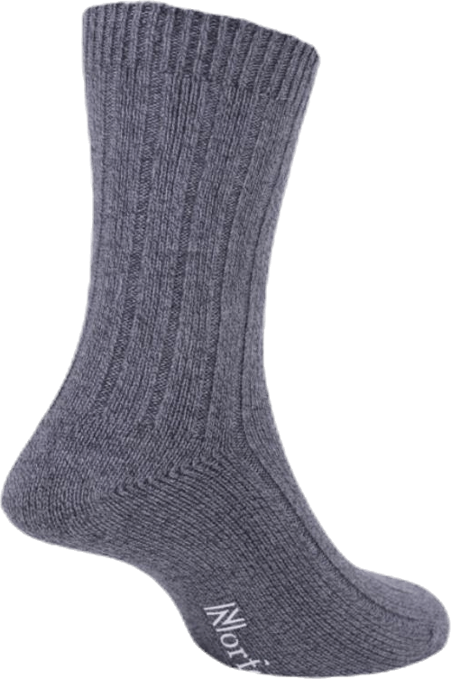 Mens Bamboo Blended Walking Socks - Simon Black, Unisex, Klær, Sokker, Svart, 43-46