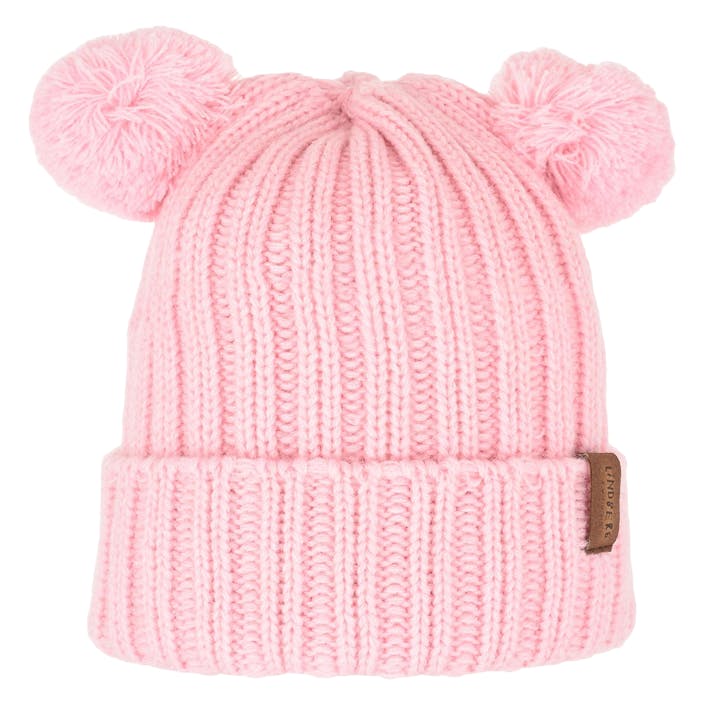 Roxtuna Pompom Hat Pink, Unisex, Odzież, czapki i czapki, Różowy, 44-48
