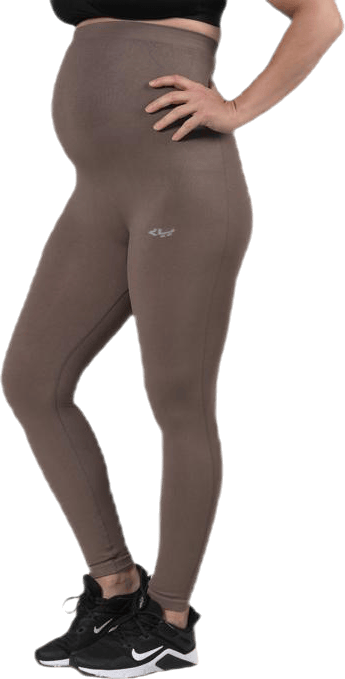 Maternity Seamless Tights Beige/Grey, Female, Vêtements, maternité, Entraînement, Beige/Gris, L/XL