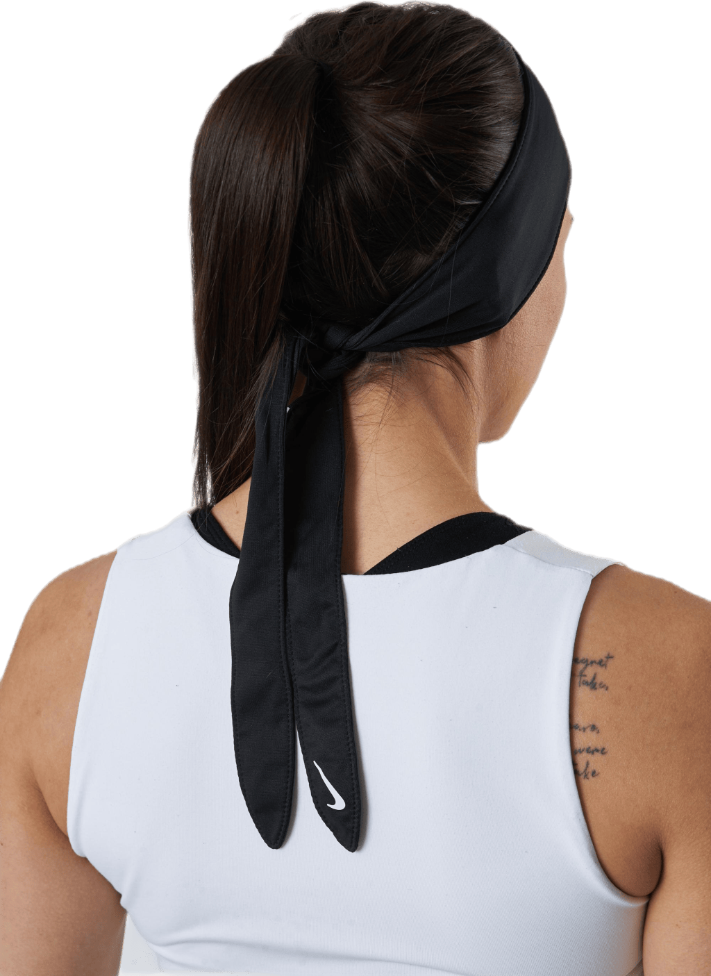 Bandana Head Tie White/Black - Bild 2