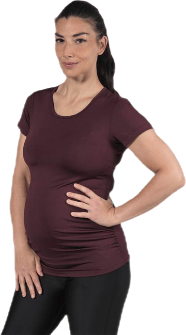 Active Mama Tee Red, Female, Apparels, maternity, Workout, Red, S