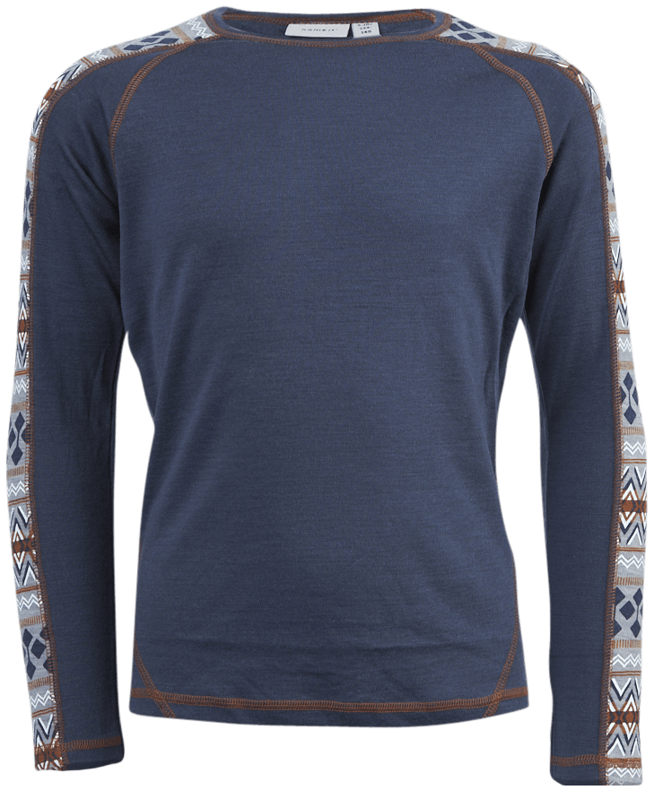 Willto Wool Ls Top Blue, Unisex, Bekleidung, Grundschicht, Blau, 146/152