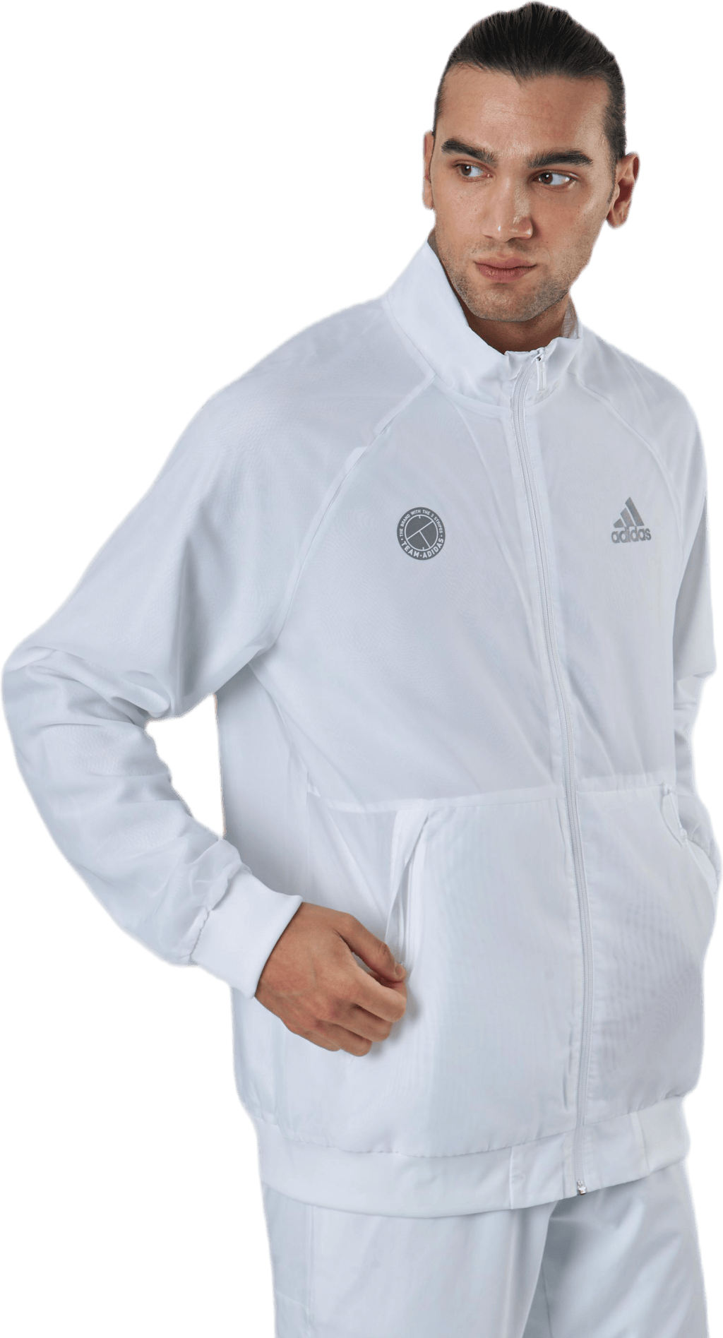Tennis Jacket Aeroready White/Grey - Bild 2