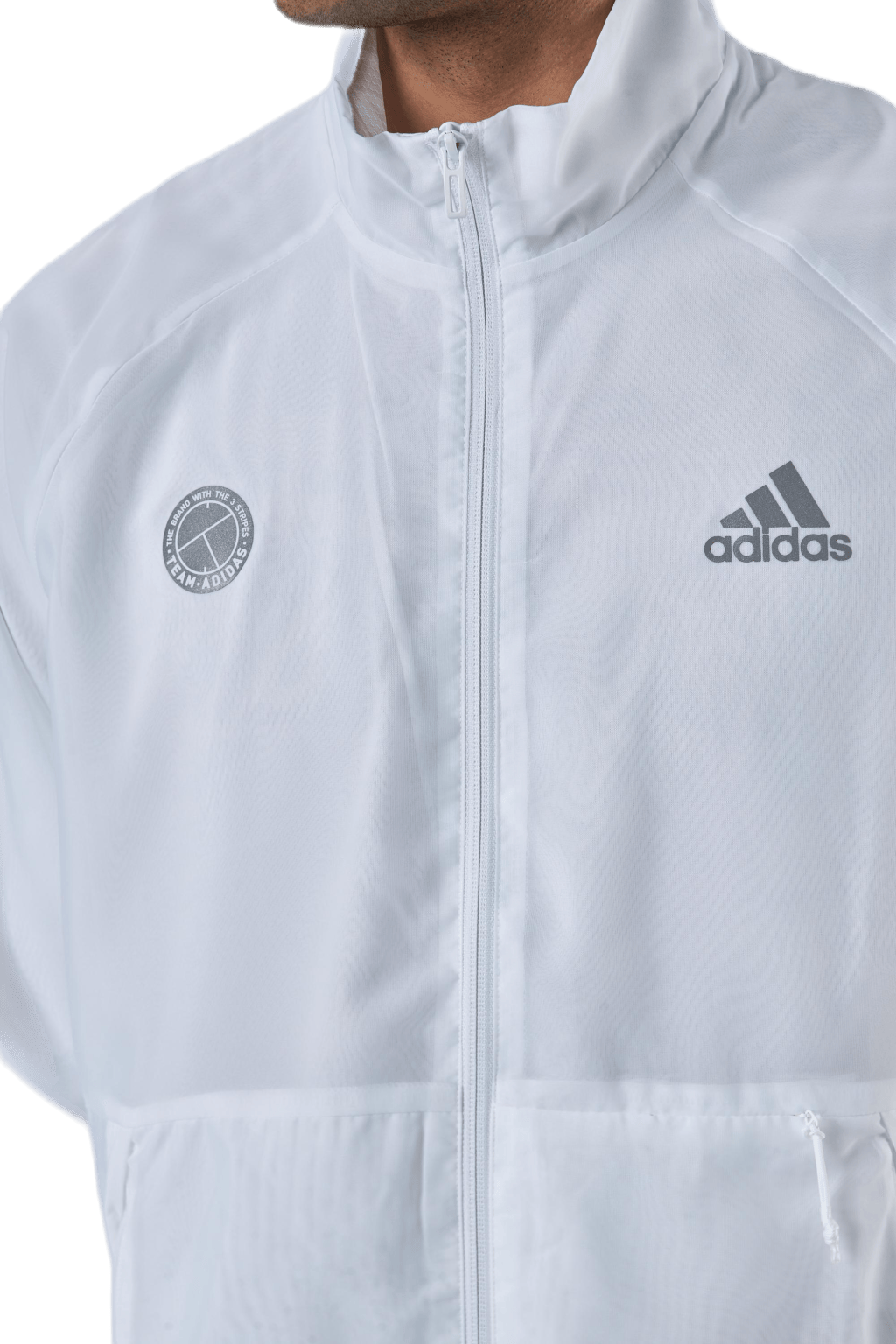 Tennis Jacket Aeroready White/Grey - Bild 4