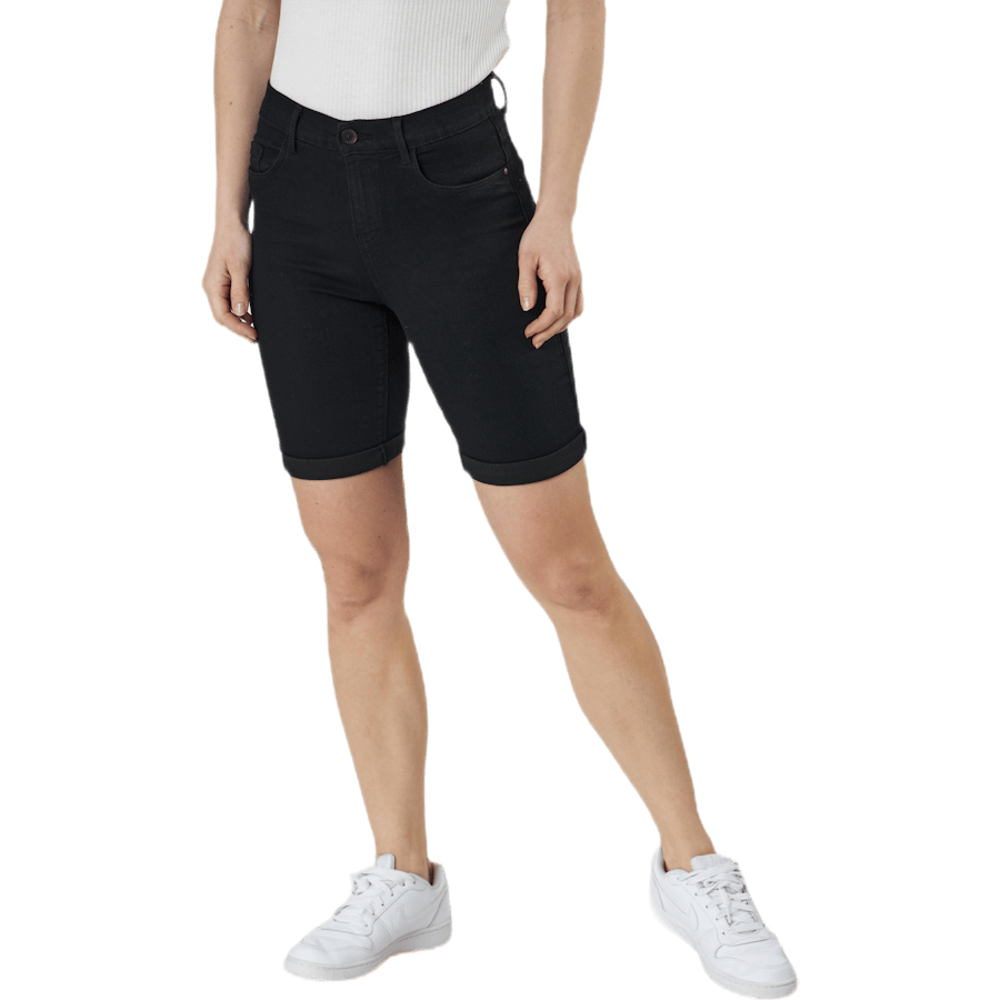 Rain Mid Long Shorts Black