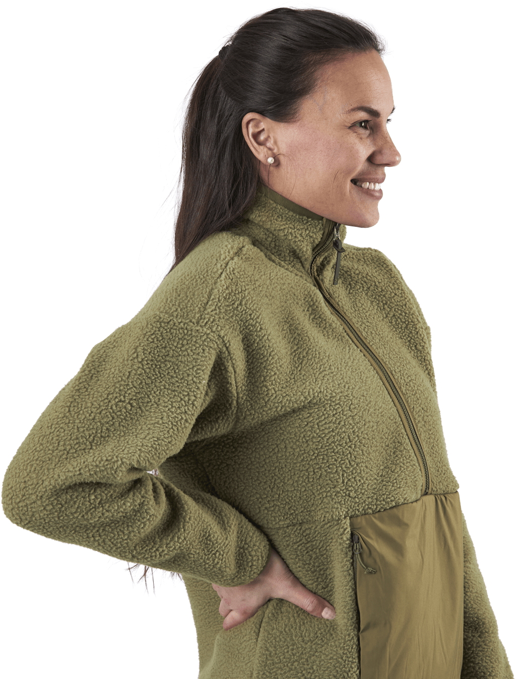 Snowshelter Teddy Half Zip Green - Bild 3