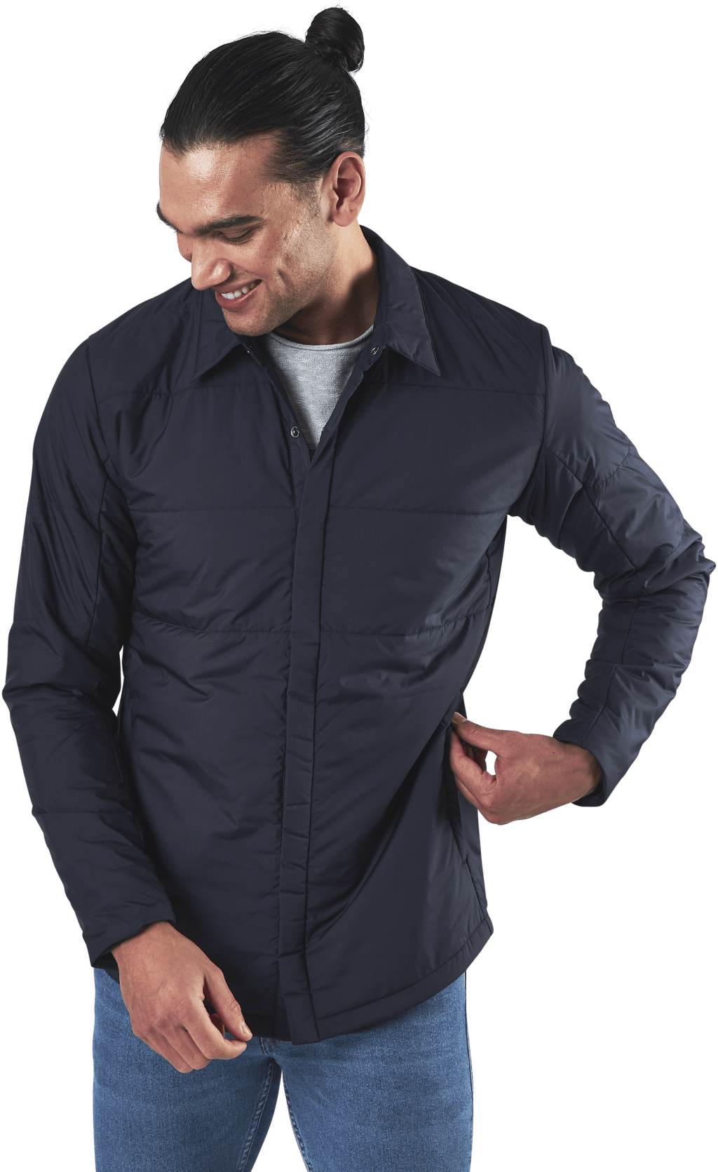 Snowshelter Insulated Shirt Blue, Male, Apparels, jackets, Blue, M