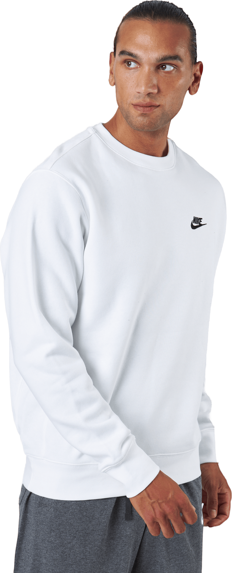 Sportswear Club Fleece Crew WHITE/BLACK