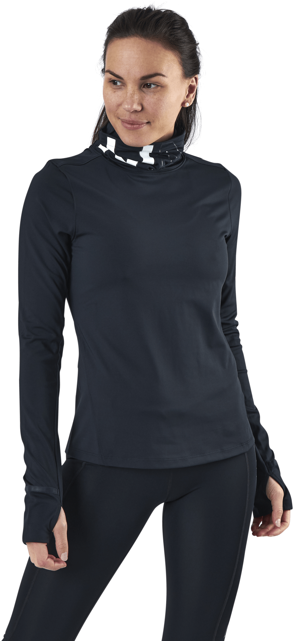 IGNIGHT ColdGear Funnel Black, Female, Kläder, Skjortor, Löpning, Svart, XS