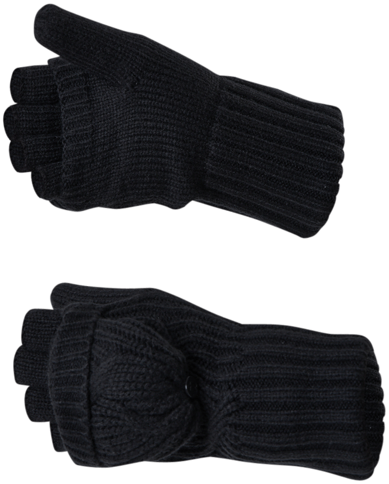 Around Town Mitten Black, Female, Apparels, hats & caps, Workout, Black, S/M