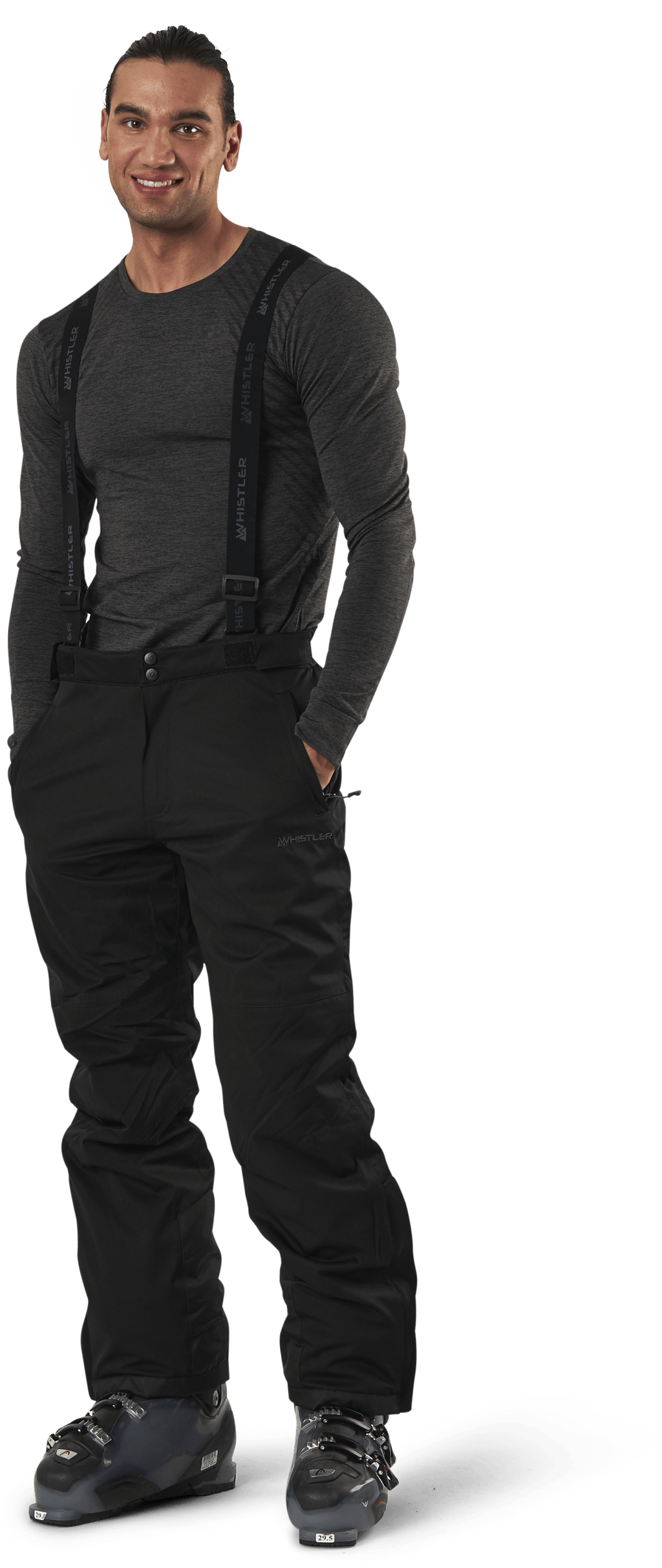 Gippslang Functional Ski Pants W-PRO 15000 Black, Male, Kläder, Byxor, Alpina sporter, Svart, M