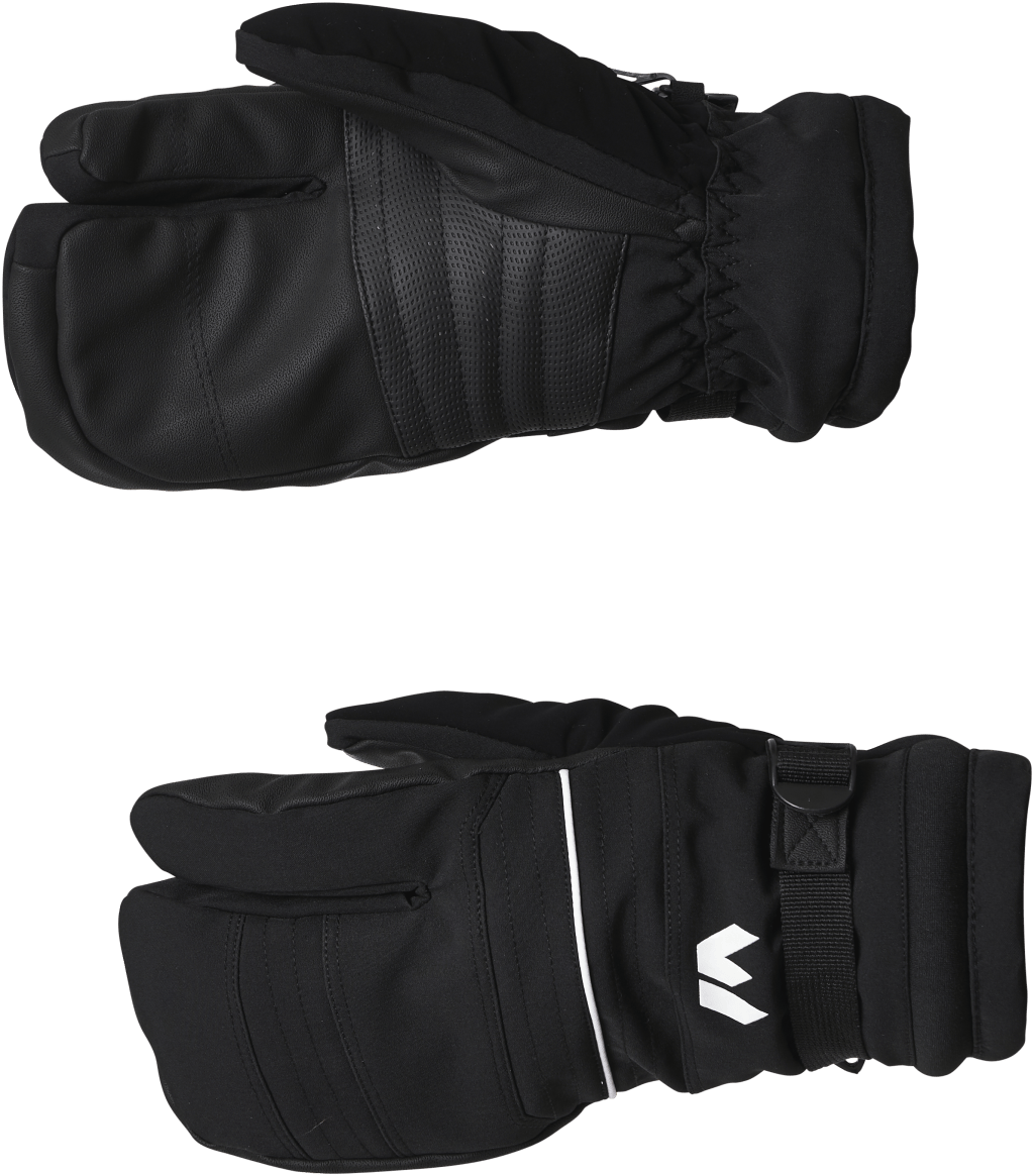 Allegro 3 Finger Ski Gloves Black, Unisex, Apparels, hats & caps, Alpine sports, Black, 7